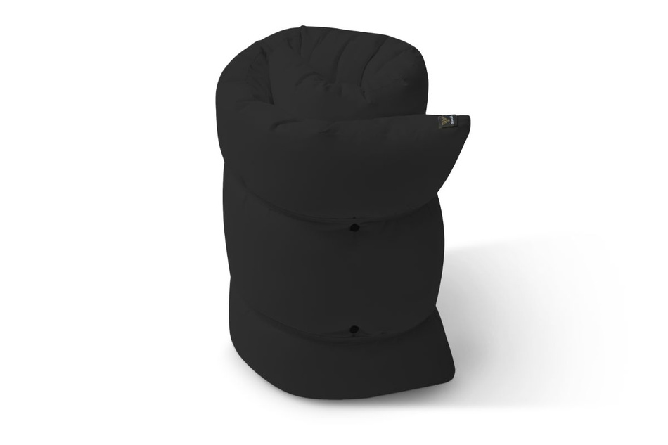 Futon Pascall Travel Natural - Materac 120x200 Czarny - naturalny