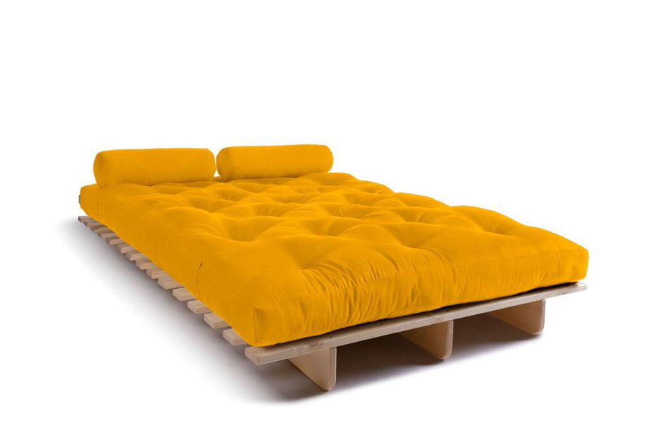 Sofa rozkładana 120x200 - Slim Basic Classic - Pascall Futon Miodowy