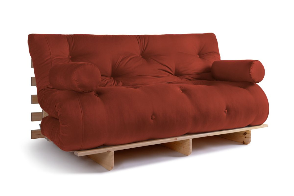 Sofa rozkładana 160x200 - Slim Basic Classic - Pascall Futon Ceglany