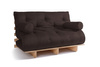 Sofa rozkładana 140x200 - Slim Comfort Classic - Pascall Futon Brązowy