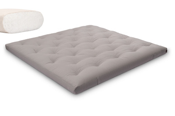 Materac 200x200 naturalny - Futon Pascall Slim Natural Szary