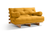 Sofa rozkładana 140x200 - Slim Basic Classic - Pascall Futon Miodowy