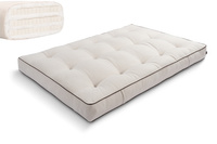 Materac 140x200 naturalny z lateksem - Futon Pascall Comfort Trio Latex Kedro Len