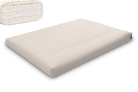 Materac 140x200 naturalny z lateksem - Futon Pascall Comfort Trio Latex Wool Ecru