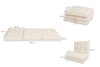 Materac Składany 90x200 - Futon Pascall Flex Natural Miodowy