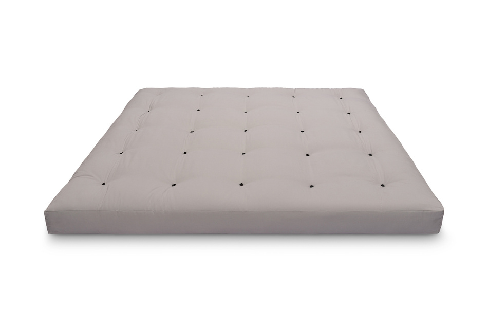 Materac 200x200 naturalny z lateksem i 2x kokosem - Futon Pascall Comfort Relax Hard Szary