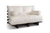 Sofa rozkładana 140x200 - Slim Basic Black - Pascall Futon Ecru