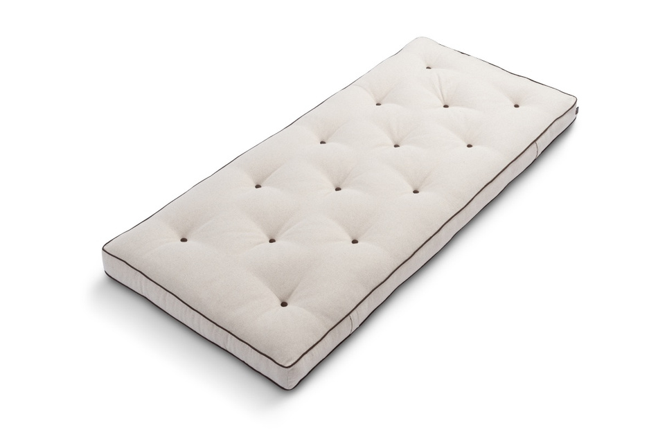 Materac 90x200 naturalny z lateksem - Futon Pascall Slim Latex Kedro Len