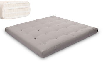 Materac 200x200 naturalny z lateksem - Futon Pascall Comfort Trio Latex Szary