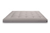 Materac 160x200 naturalny z wełną, lateksem i 2x kokosem - Futon Pascall Comfort Wool Hard Szary