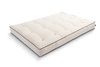 Materac 140x200 naturalny z lateksem - Futon Pascall Comfort Trio Latex Wool Kedro Ecru