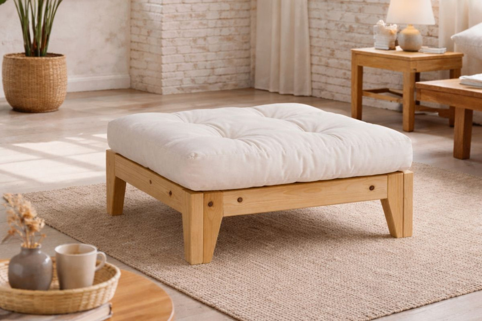 Podnóżek Sakura - Pascall Futon Brązowy