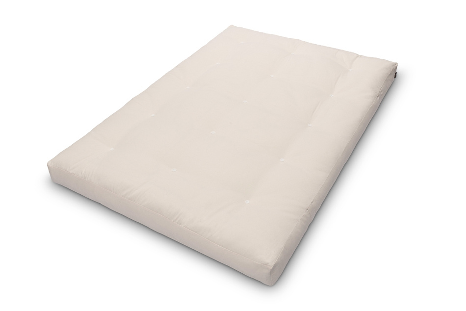 Materac 140x200 naturalny z lateksem i 2x kokosem - Futon Pascall Comfort Relax Hard Ecru