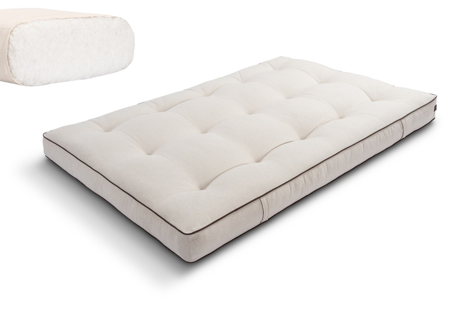 Materac 140x200 naturalny - Futon Pascall Medium Natural Kedro Len