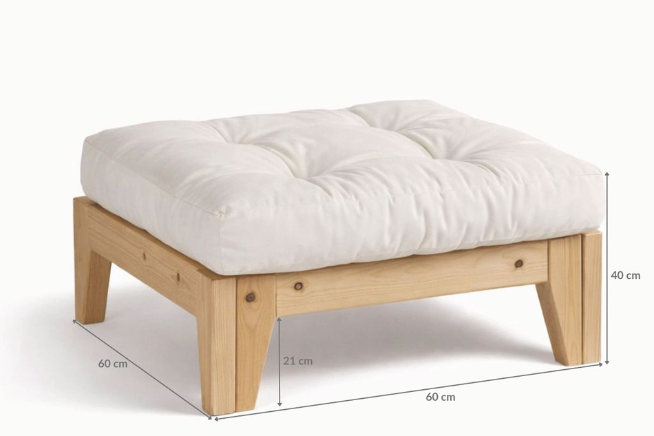 Podnóżek Sakura - Pascall Futon Brązowy