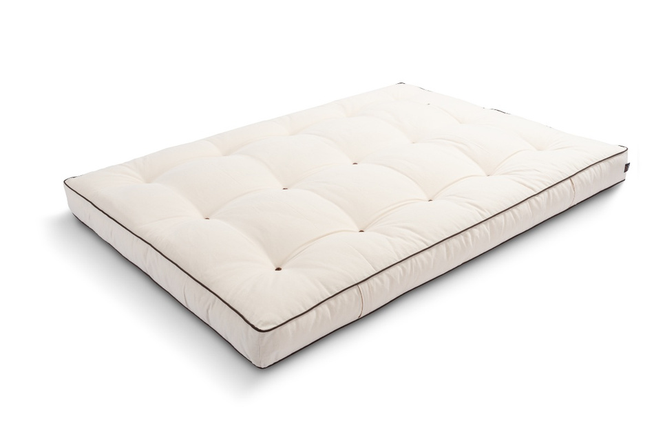 Materac 140x200 naturalny - Futon Pascall Medium Natural Kedro Ecru