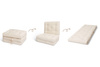 Materac Składany 80x200 - Futon Pascall Flex Natural Ecru