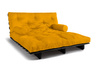 Sofa rozkładana 160x200 - Slim Exclusive Black - Pascall Futon Miodowy