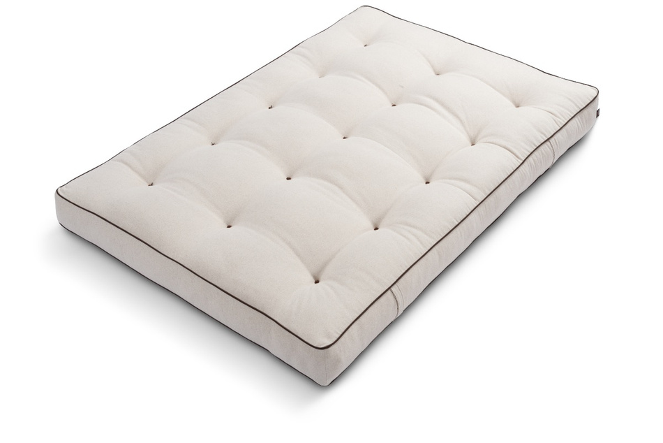 Materac 120x200 naturalny z lateksem i 2x kokosem - Futon Pascall Comfort Relax Hard Kedro Len