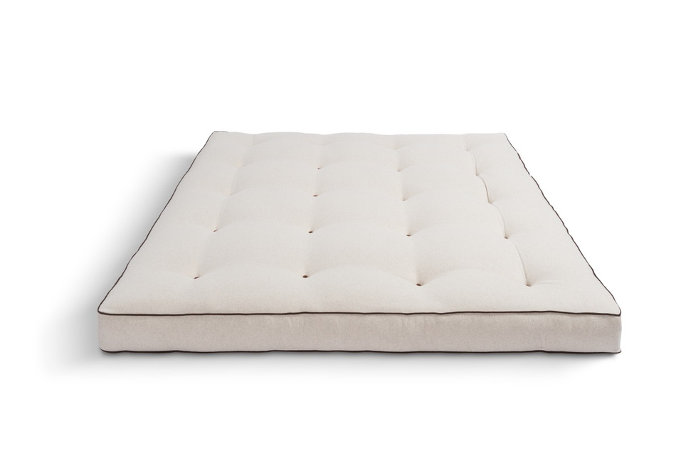 Materac 160x200 naturalny z kokosem - Futon Pascall Medium Duo Coco Kedro Len