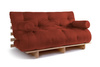 Sofa rozkładana 160x200 - Slim Basic Classic - Pascall Futon Ceglany