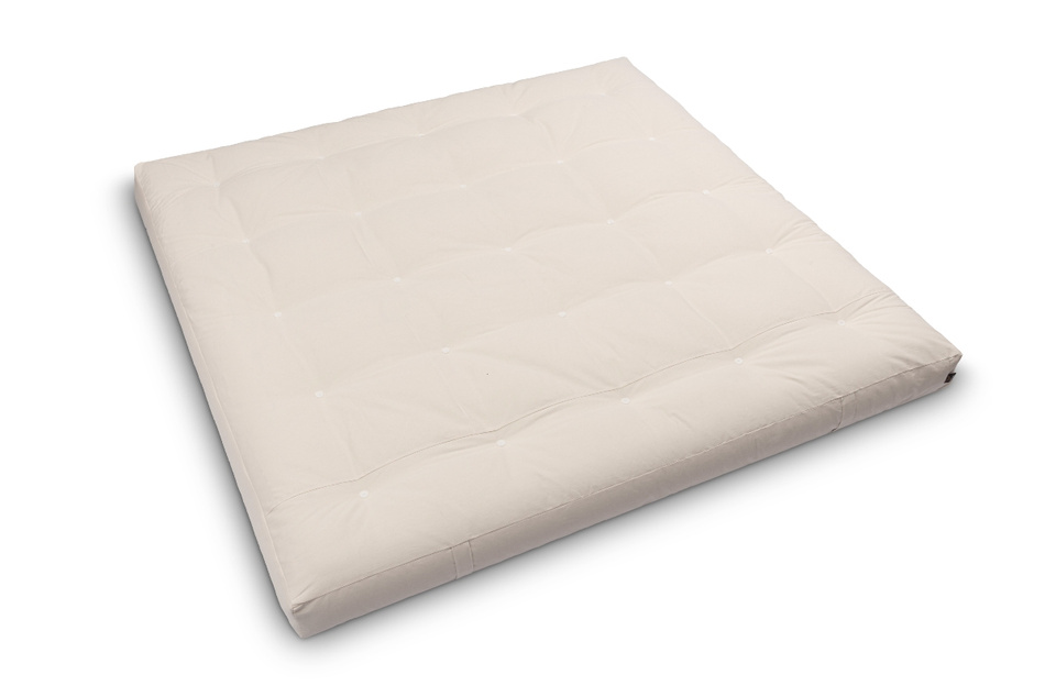 Materac 200x200 naturalny z lateksem - Futon Pascall Medium Latex Ecru