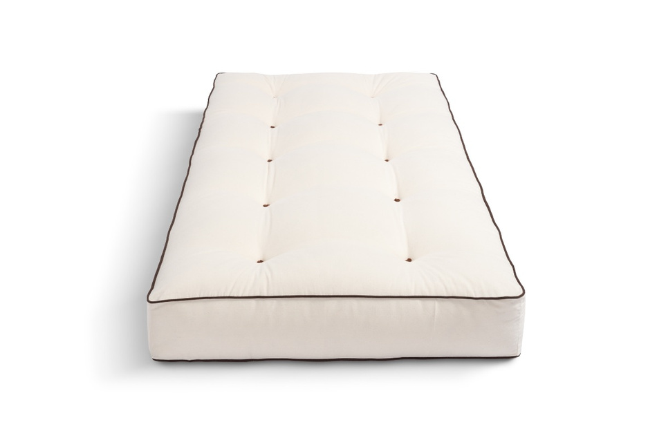 Materac 90x200 naturalny z lateksem - Futon Pascall Comfort Trio Latex Wool Kedro Ecru