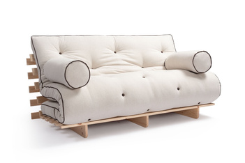 Sofa rozkładana 160x200 - Slim Basic Kedro Classic  - Pascall Futon Len