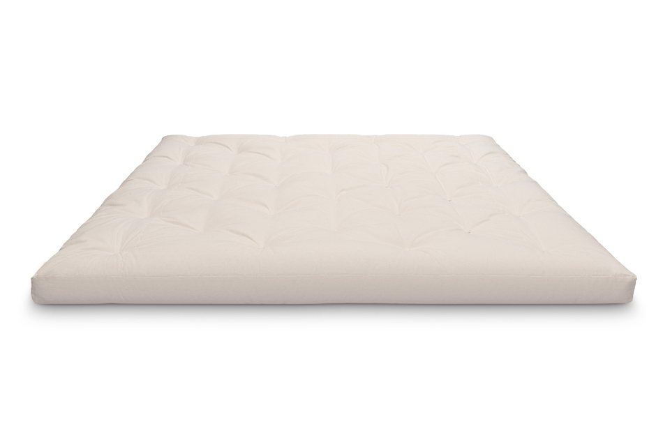 Materac 200x200 naturalny - Futon Pascall Slim Natural Butelkowa Zieleń