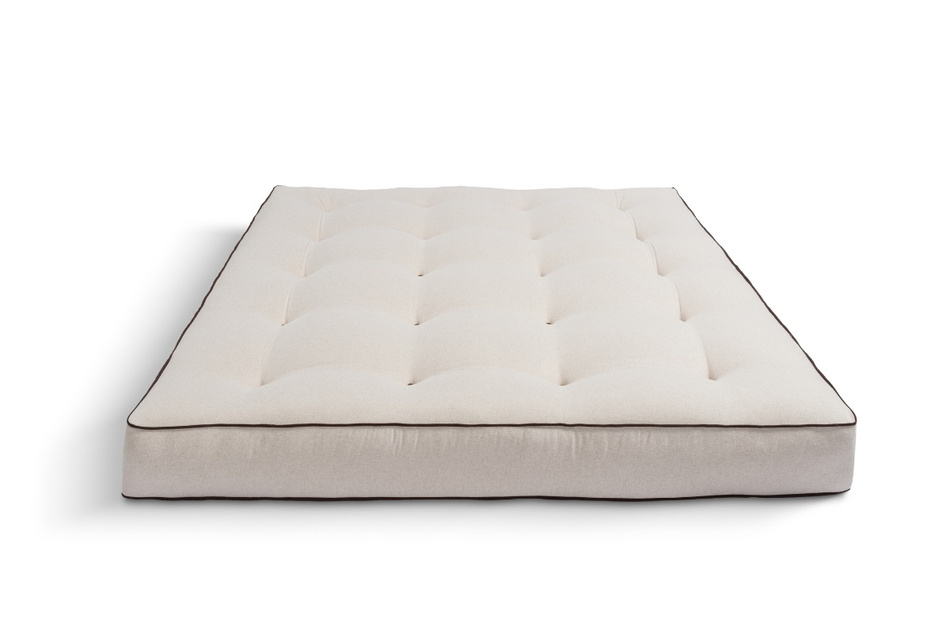Materac 180x200 naturalny z wełną, kokosem i 2x lateks - Futon Pascall Comfort Wool Kedro Len