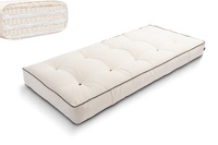 Materac 90x200 naturalny z lateksem - Futon Pascall Comfort Trio Latex Wool Kedro Ecru