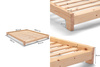 Pascall Łóżko Drewniane 90x200 - Aisha Basic Natura Tatami