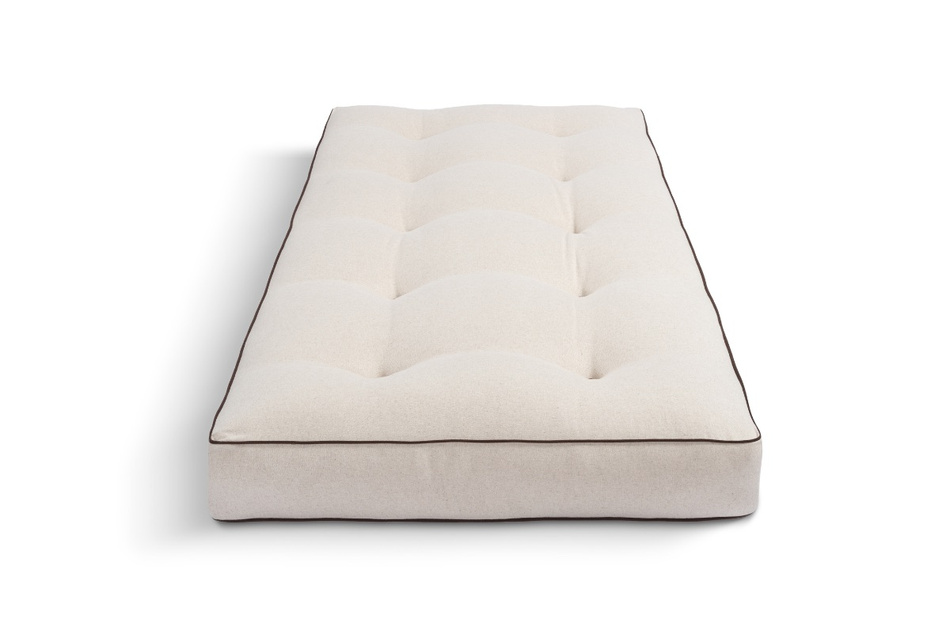 Materac 90x200 naturalny z lateksem i 2x kokosem - Futon Pascall Comfort Relax Hard Kedro Len