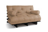 Sofa rozkładana 140x200 - Slim Exclusive Black - Pascall Futon Beżowy