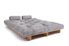 Sofa rozkładana 160x200 - Slim Basic Classic - Pascall Futon Gołębi Popiel