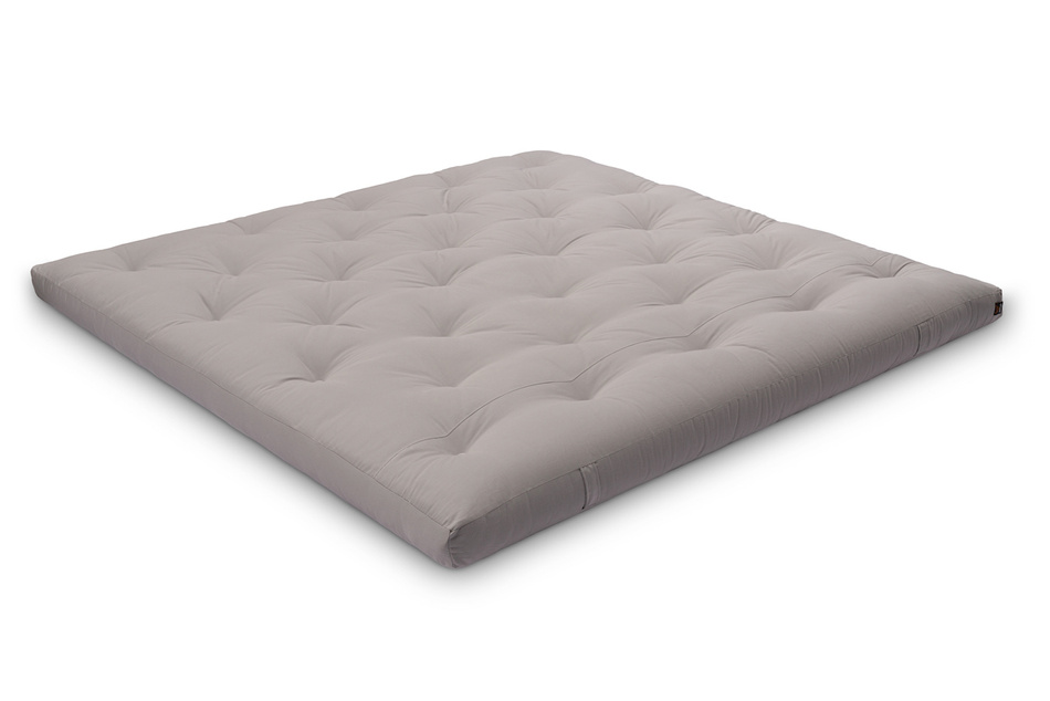Materac 200x200 naturalny z lateksem - Futon Pascall Slim Duo Latex Szary