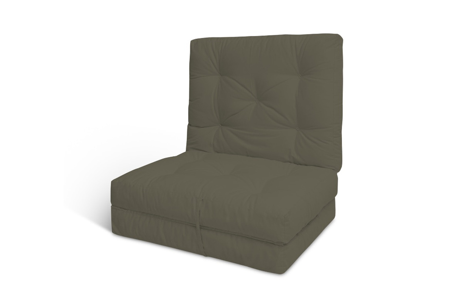 Materac Składany 90x200 - Futon Pascall Flex Natural Khaki