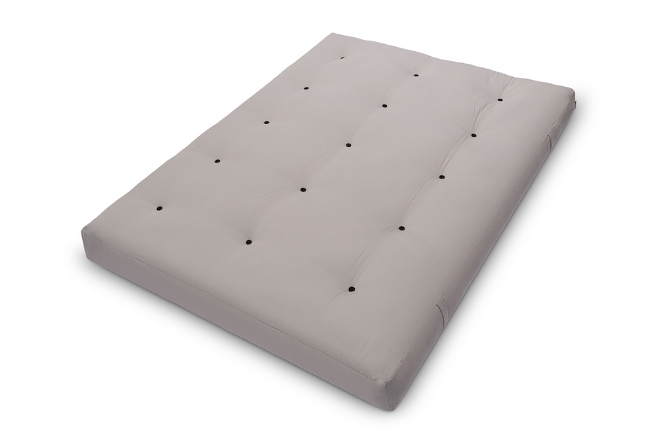 Materac 140x200 naturalny z lateksem - Futon Pascall Comfort Trio Latex Wool Szary