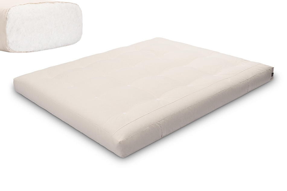 Materac 160x200 naturalny - Futon Pascall Comfort Natural Ecru