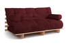 Sofa rozkładana 180x200 - Slim Comfort Classic - Pascall Futon Bordowy