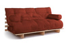 Sofa rozkładana 180x200 - Slim Comfort Classic - Pascall Futon Ceglany