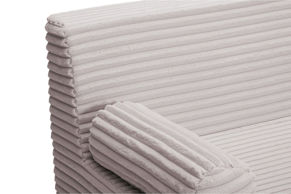 Sofa rozkładana flexio 140x200 - Pascall - sztruksowy Jasno Szary