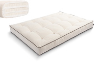 Materac 140x200 naturalny z lateksem - Futon Pascall Comfort Trio Latex Kedro Ecru