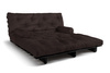 Sofa rozkładana 180x200 - Slim Exclusive Black - Pascall Futon Brązowy