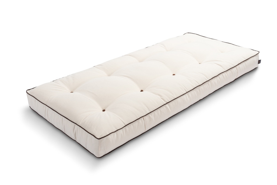 Materac 90x200 naturalny z lateksem - Futon Pascall Medium Latex Kedro Ecru