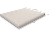 Materac 180x200 naturalny - Futon Pascall Slim Natural Modrakowy