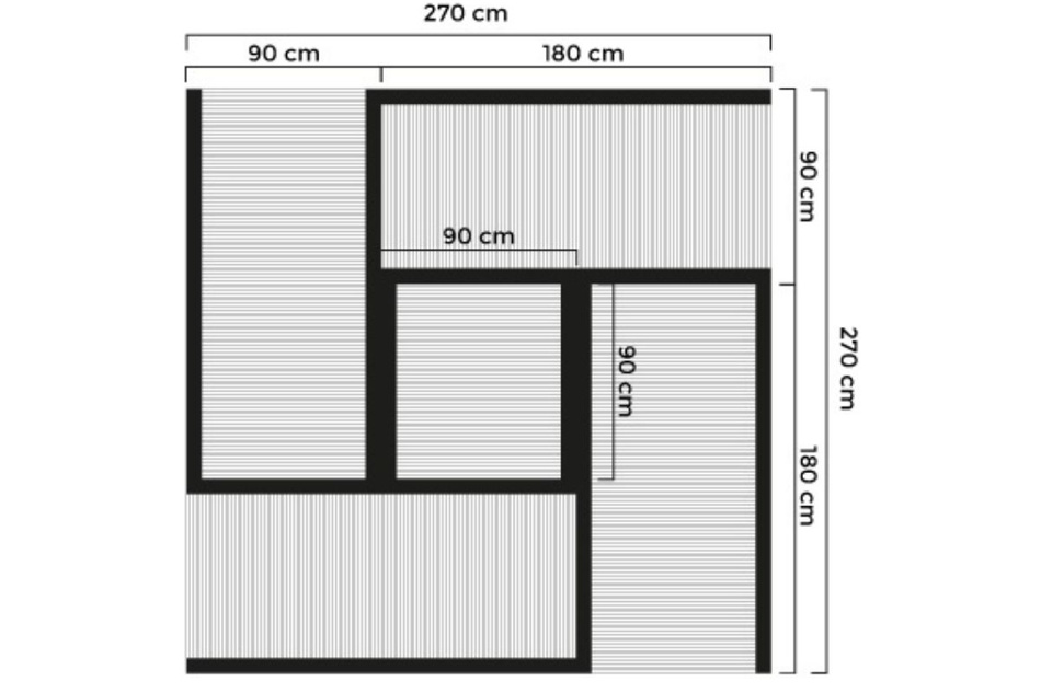 Mata Tatami Pascall 90x90cm