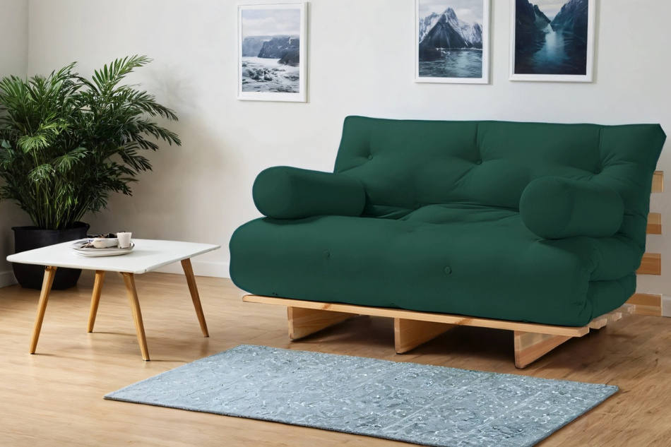 Sofa rozkładana 180x200 - Slim Comfort Classic - Pascall Futon Modrakowy