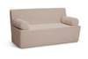 Sofa rozkładana flexio 140x200 - Pascall - sztruksowy Beżowy