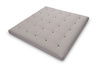 Materac 200x200 naturalny z wełną, kokosem i 2x lateks - Futon Pascall Comfort Wool Szary